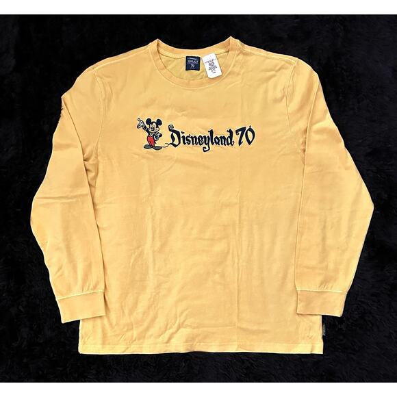 Disney Other - Disneyland Resort 70th Anniversary Yellow Long Sleeve Shirt Size Large New